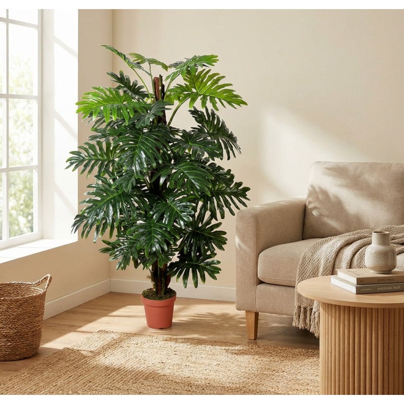 Plante Artificielle Philodendron 150cm avec pot | Plantes en plastique pour la décoration de jardin intérieur et extérieur - 5