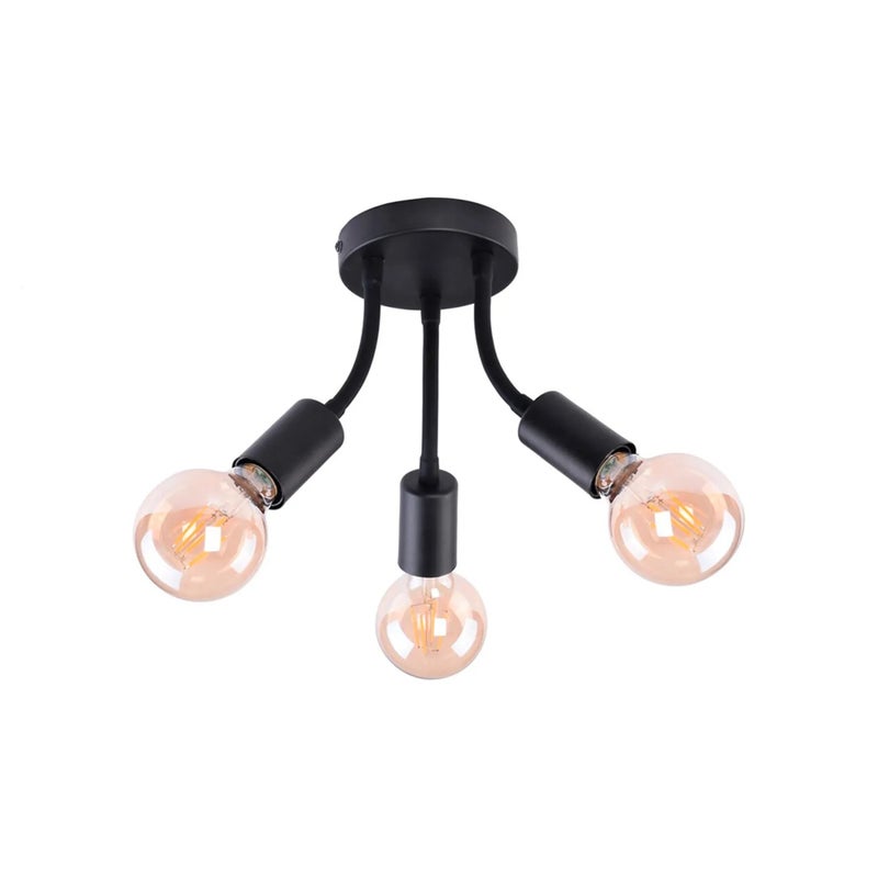 Lampa sufitowa Almus czarna 3xE27x60W metal wym:16,5x35x35cm IP20 Rabalux