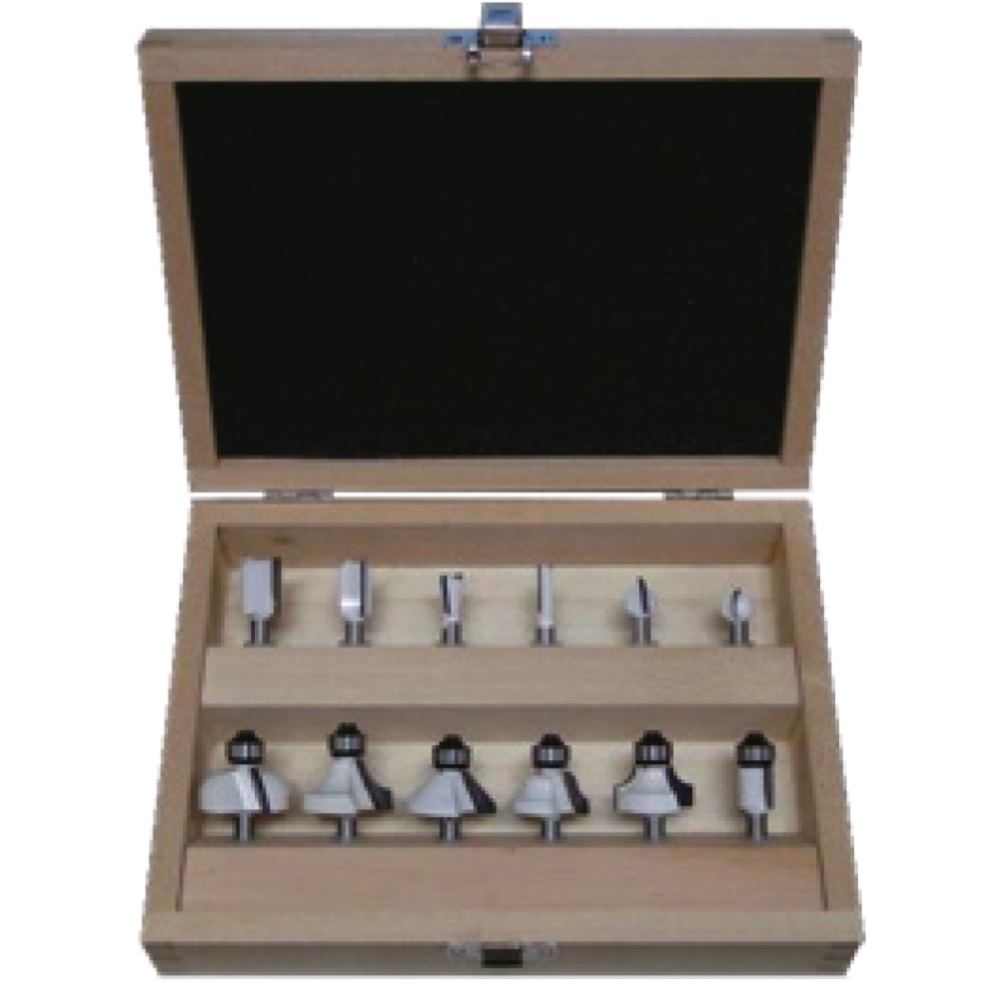 Set 12 Fraises Débutant Routeur 1/4" Carbure Tungstène – Trend SET/SS8X1/4TC + Coffret