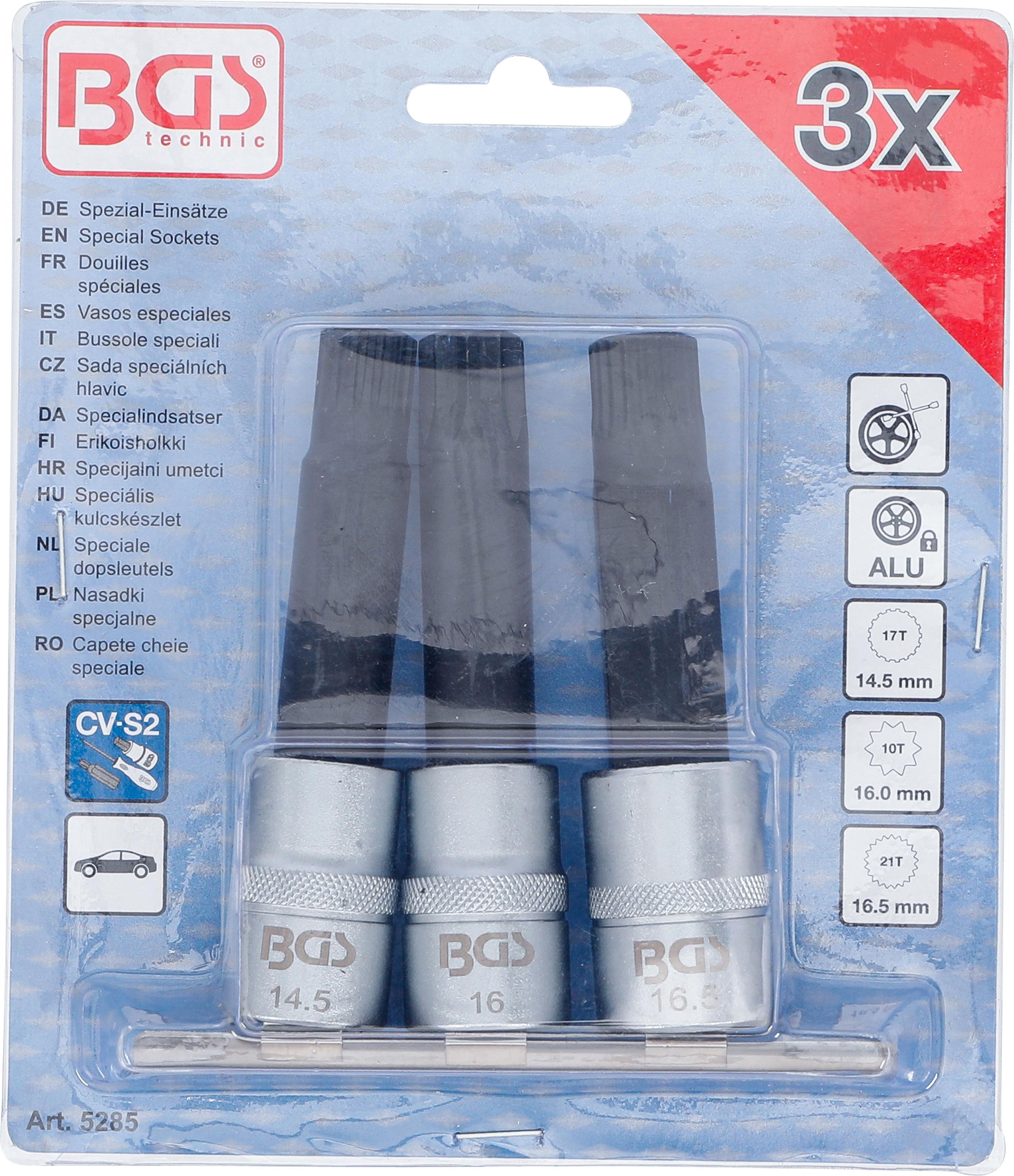 Douilles spéciales pour écrous antivol BMW | 3 pièces - 3