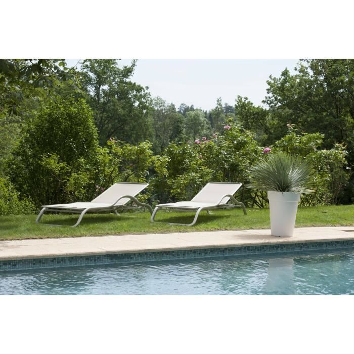 RIVIERA Pot Soleilla haut - 53 cm - Blanc - 5