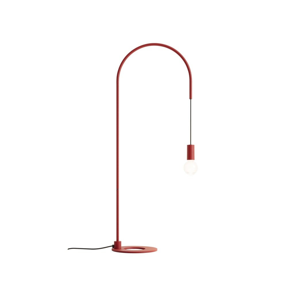Zafferano Filo lampa stołowa E27, regulowana 200°, wys. 113 cm, czerwony, metal, IP20