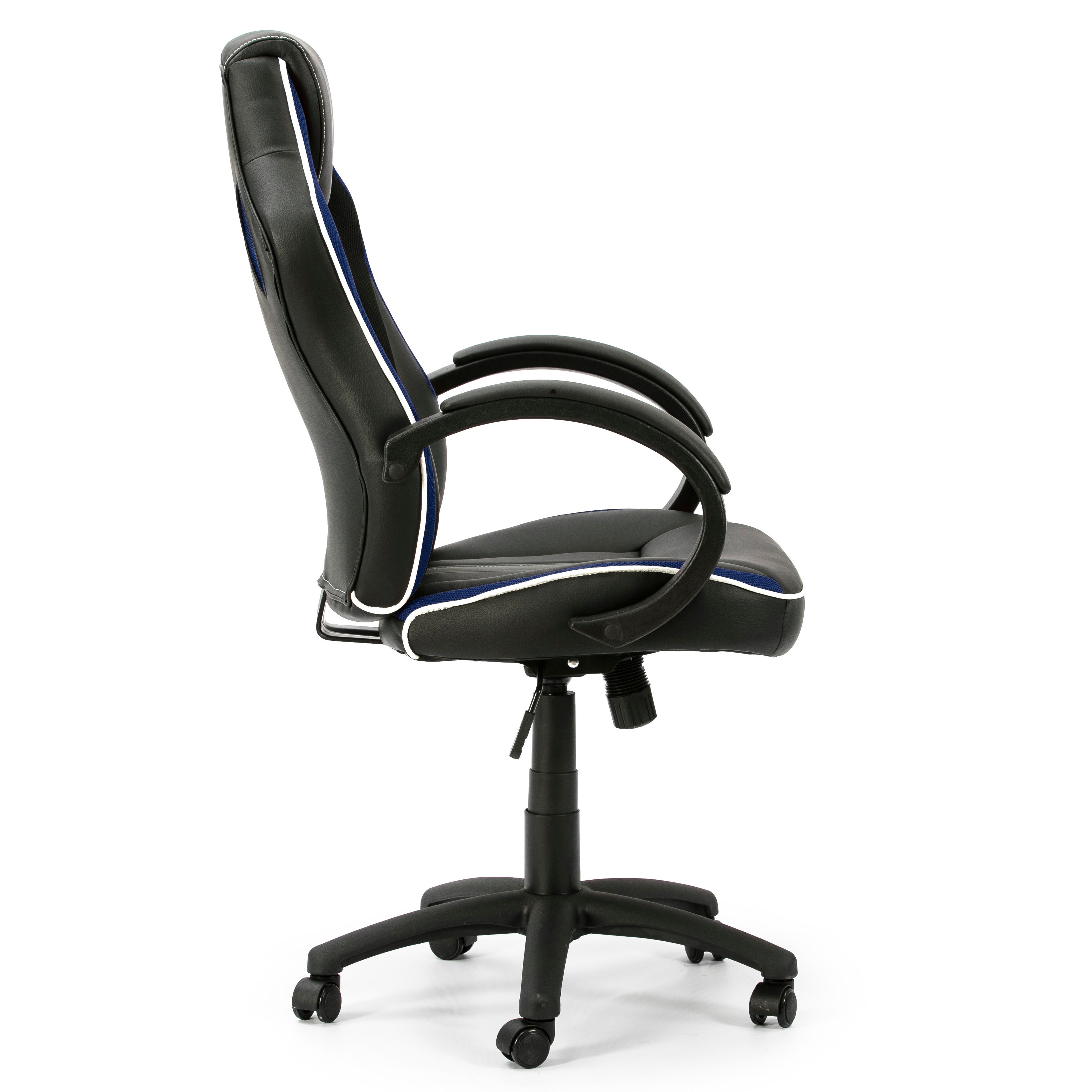 Sillón de Oficina elevable y reclinable Formula, Color Negro/Azul - 3