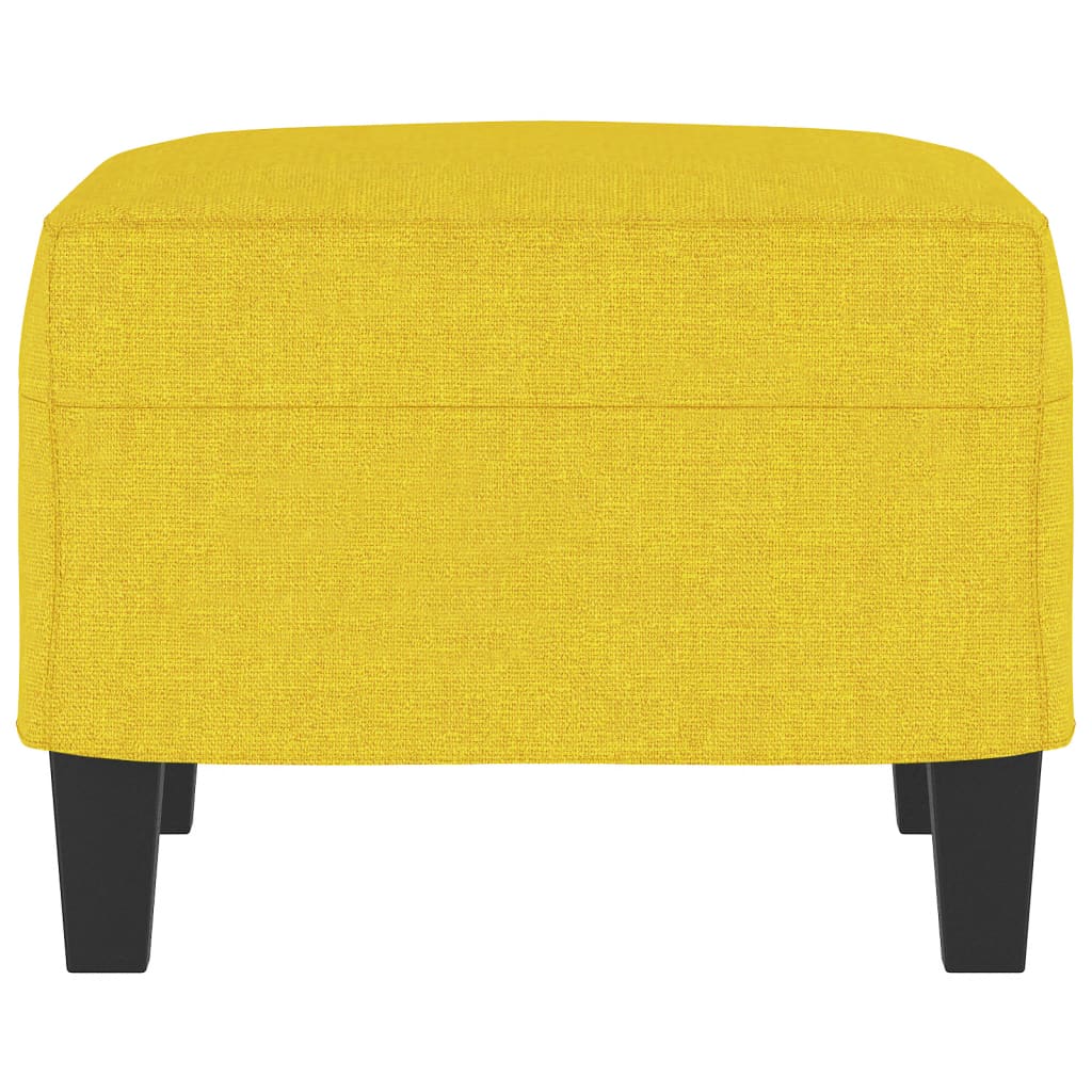 Repousa-pés em tecido amarelo claro 60x50x41 cm - 4