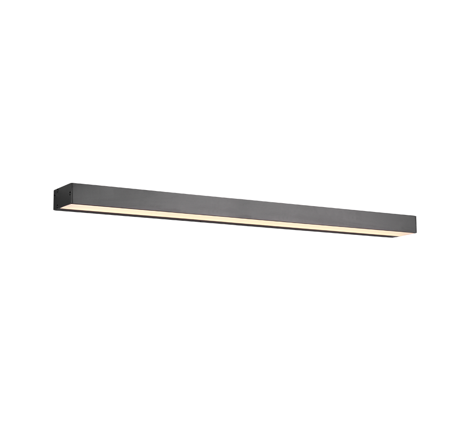 Kinkiet ścienny Rocco czarno-biały LED 13W 3000K 1400lm do łazienki wym: 3,6 x 90 x 90 cm aluminium IP44 Trio