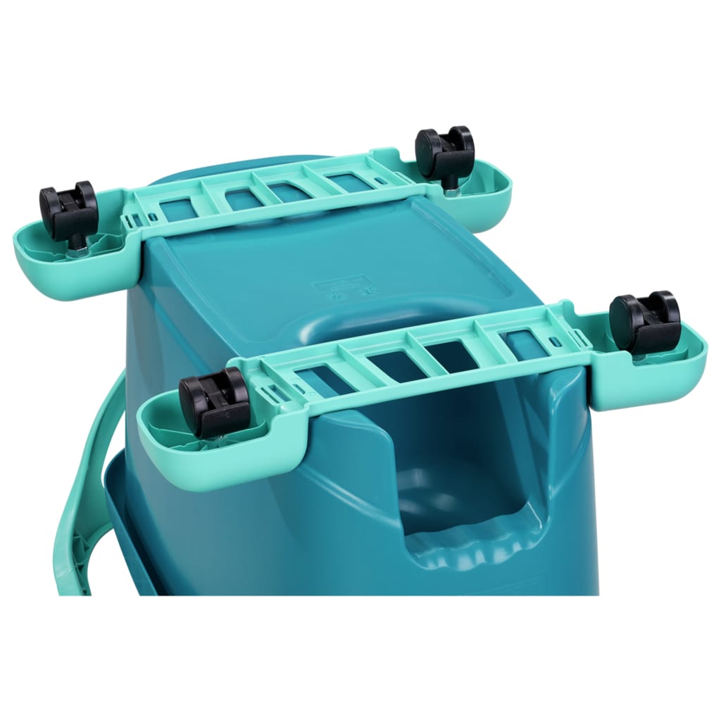 Set balai serpillère avec seau essoreur à roulettes Clean Twist Disc Mop Ergo Mobile 52102 Leifheit, tête serpillière à franges, mop - 6