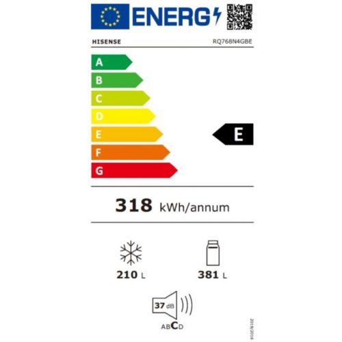 Réfrigérateur multi portes HISENSE RQ768N4GBE freshfit enchâssable - 10