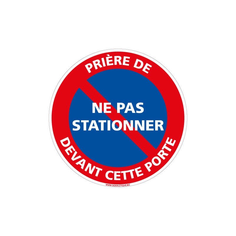 Panneau "Cour Privée - Prière De Ne Pas Stationner" En PVC Rigide, Extérieur, Gravé - Signalétique Maison