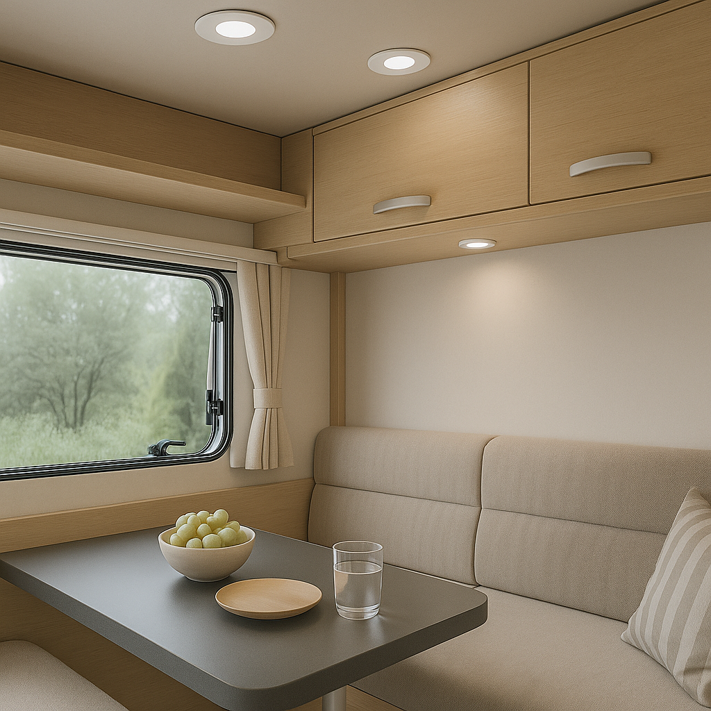 Jandei Pack x5 Downlight led rond encastré 12V, 3W, Lumière Neutre 4200K. Cadre blanc - 2