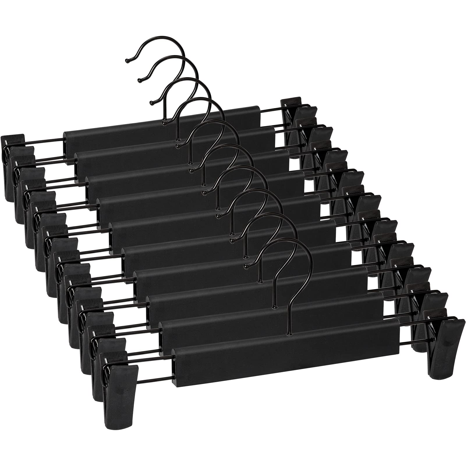 KAKET Set di 15 grucce per pantaloni, appendiabiti in metallo salvaspazio per pantaloni e gonne, regolabili, adatte per appendere pantaloni, calze | Leroy Merlin
