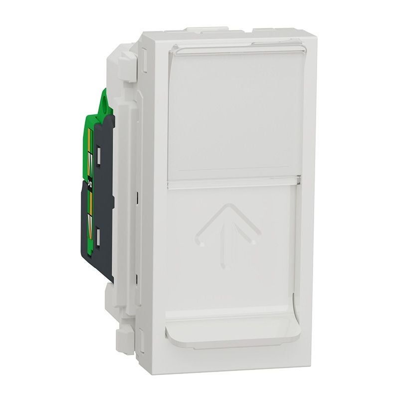 Prise RJ45 Unica - Cat.6A FTP - 1 module - Blanc | Leroy Merlin