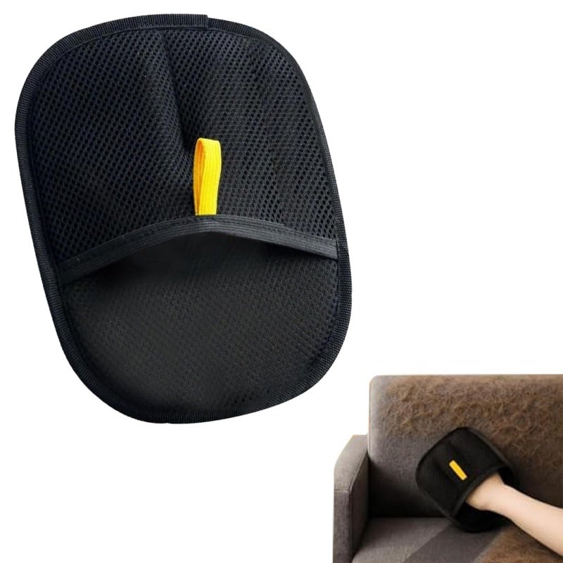 Deux gants antistatiques pour enlever les poils d'animaux. Réutilisables et adaptés aux vêtements, canapés, tapis, etc - 3