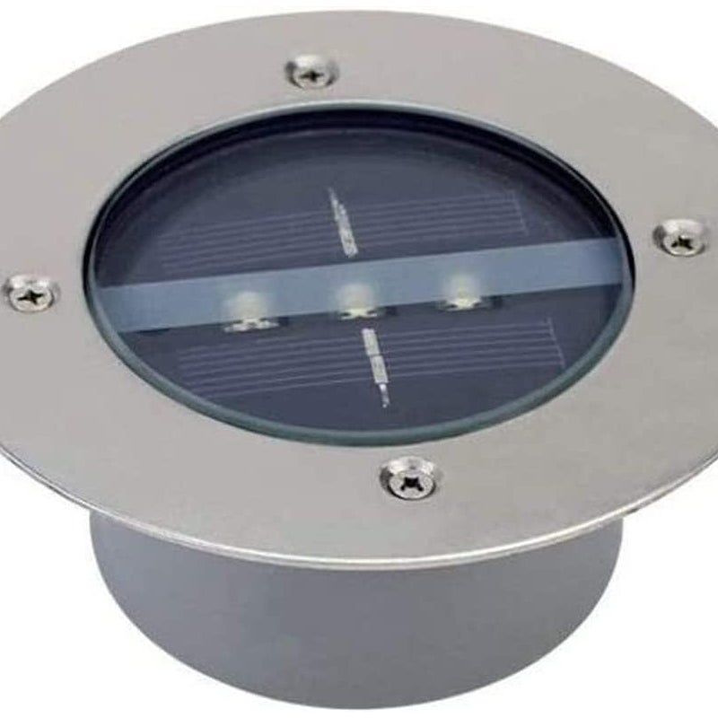 Wodoodporne reflektory solarne LED IP65 do ogrodu i trawnika, chłodna biel