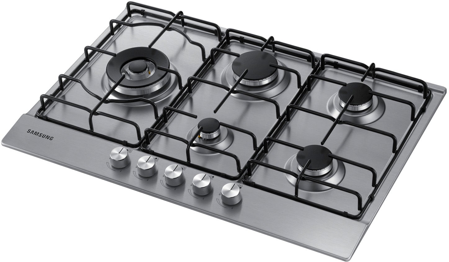 Samsung Na75m3130as Acero Inoxidable Integrado 75 Cm Encimera De Gas 5 Zona(S) Negro Acero Inoxidable, Leroy Merlin