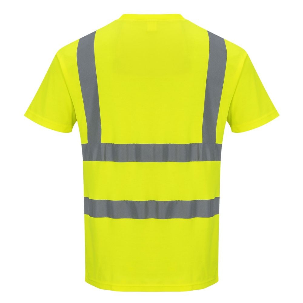 Tee shirt Haute visibilité Portwest MC Coton Comfort Jaune Fluo S - 2