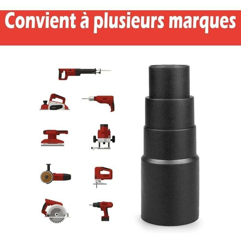3 Pièces Adaptateur Aspirateur, Adaptateurs Tuyau Aspirateur, Pour Connecteur de Tuyau D'aspirateur Universel (20MM-35MM) - 4