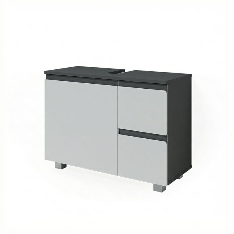 Vicco Szafka podumywalkowa J-Shape, Antracyt/biały, 80 x 60.8 cm