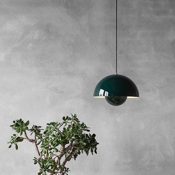 Lustre, suspension moderne, plafonnier suspendu avec ampoule, luminaires de décoration intérieure, lumière blanche, 23 cm (vert) - 7