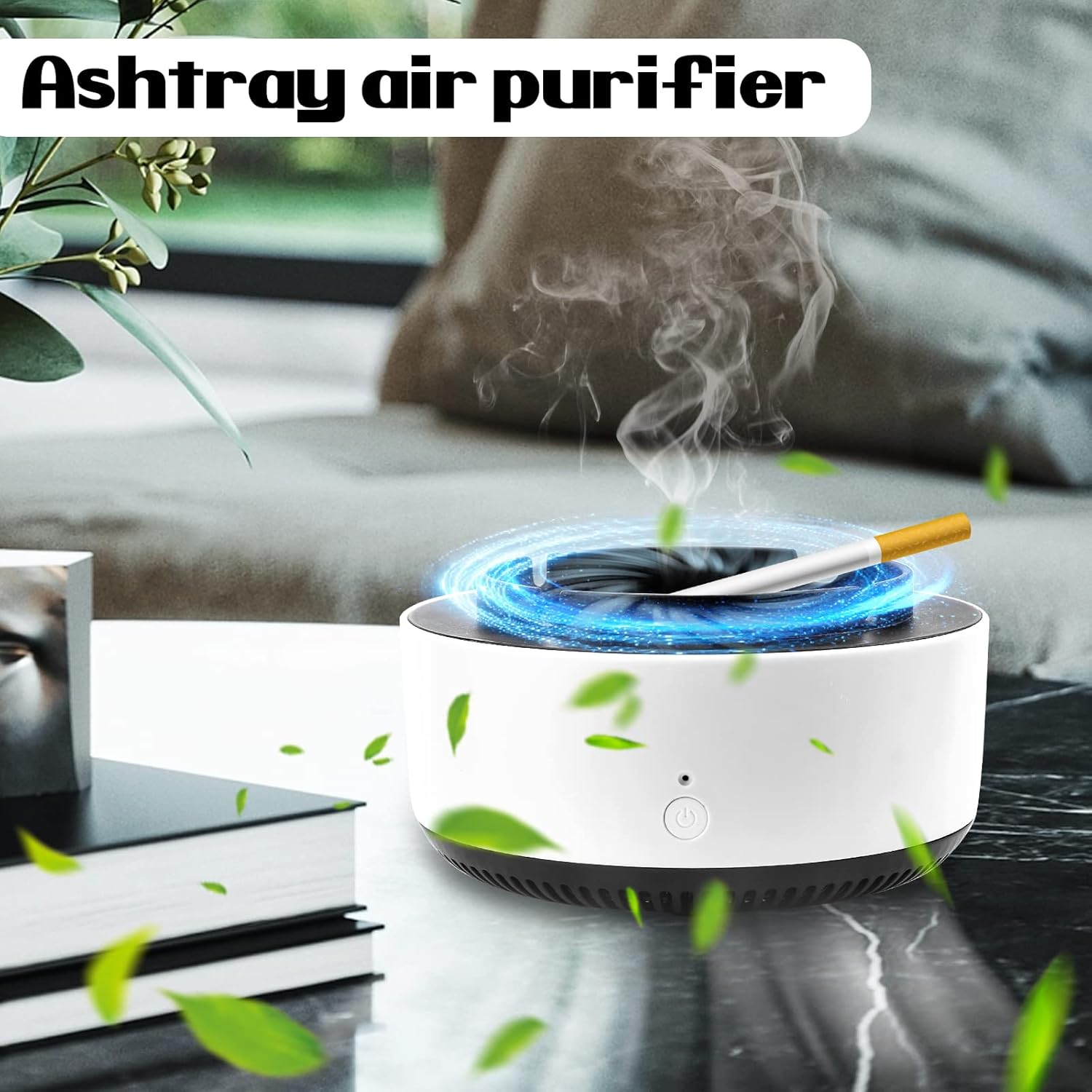 Cendrier Purificateur D'Air Intelligent Cabilock - Rechargeable Avec Filtre Anti-odeur - Pour Maison Et Voiture