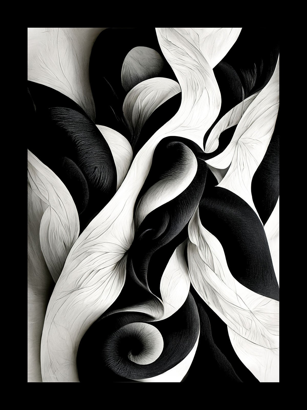 Affiche / Poster - Design - Bordure Noire et Blanche - 40x50 cm | Leroy ...