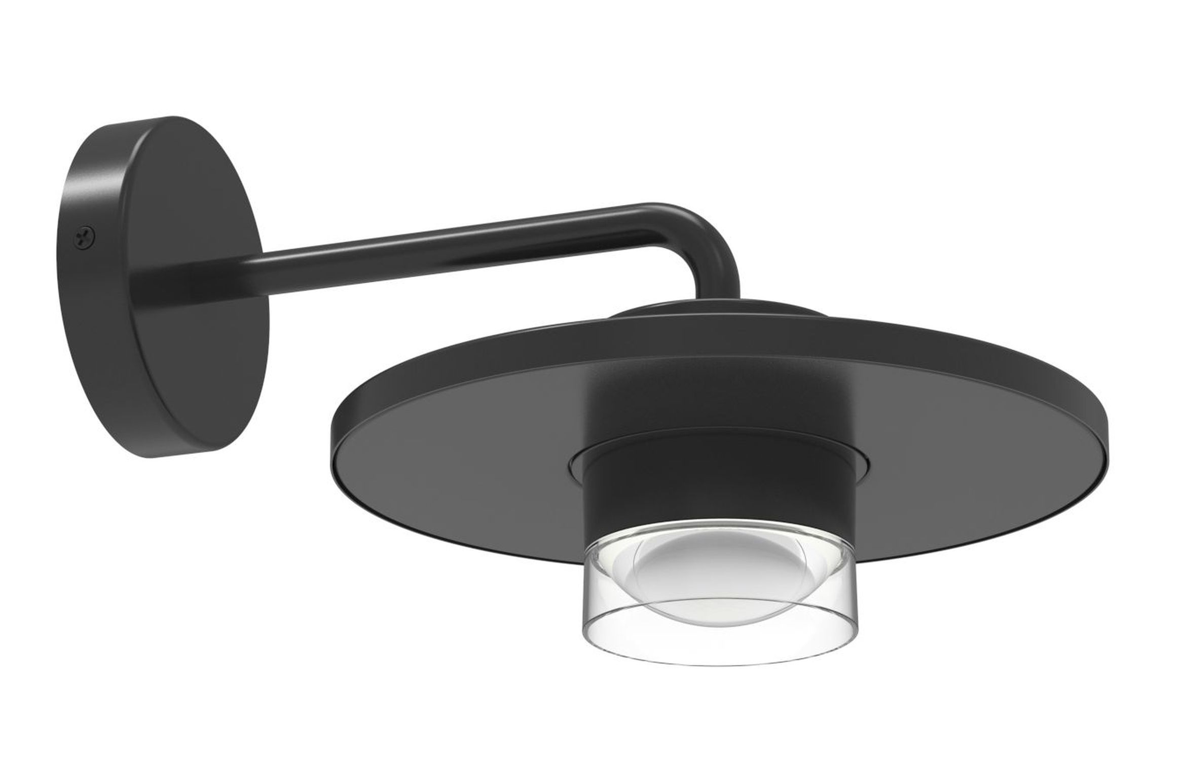 Lámpara exterior led de pared, farola para terraza, aluminio, ip54, 3000 k, luz negra.