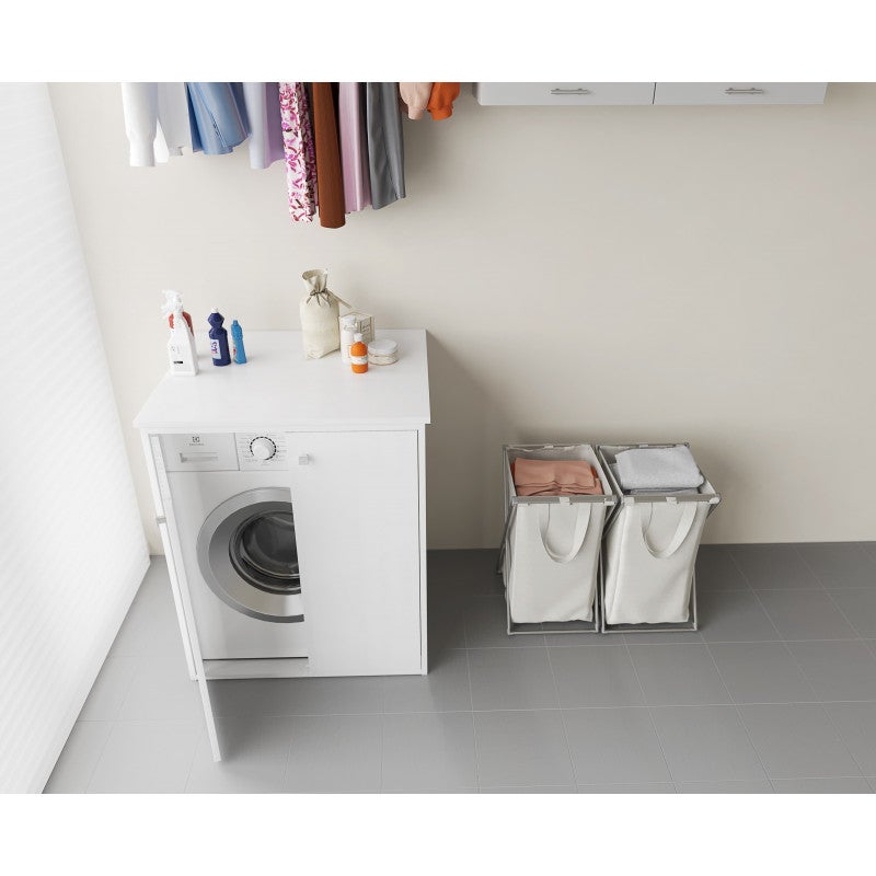 Funda de PVC para lavadora de exterior de 77x71 cm con fijaciones incluidas. - 6