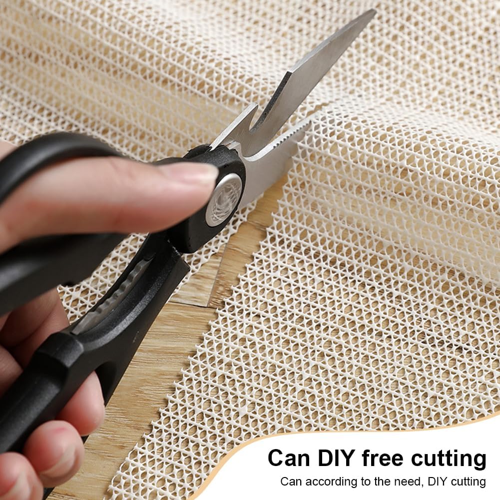 Sottotappeto antiscivolo, 0,9 m*2 m Tappetino antiscivolo lavabile in PVC per tappeti in fogli Tovaglie - 5