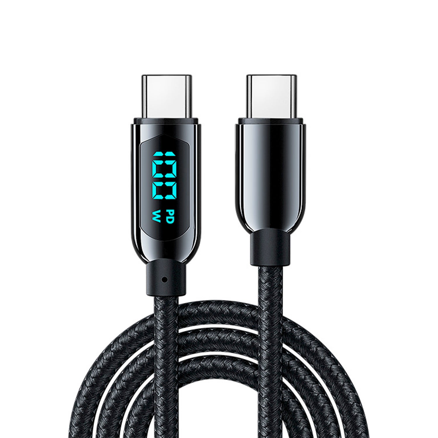 Cavo USB C A USB C 100W PD: Ricarica Veloce 5A, Trasferimento Dati 10Gbps E Video 4K 60Hz - 2 Metri, Nylon Intrecciato