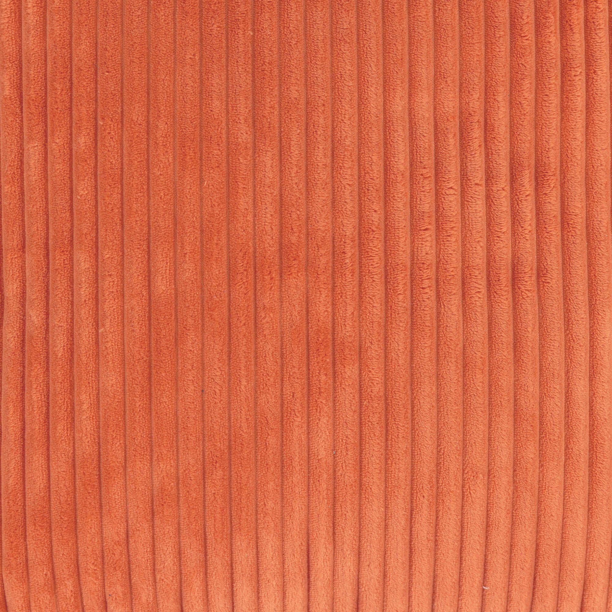 Lot de 2 poufs fauteuils enfant Icon velours côtelé orange terracotta, chambre, salon, 55x55xcm Oeko-Tex® - 7