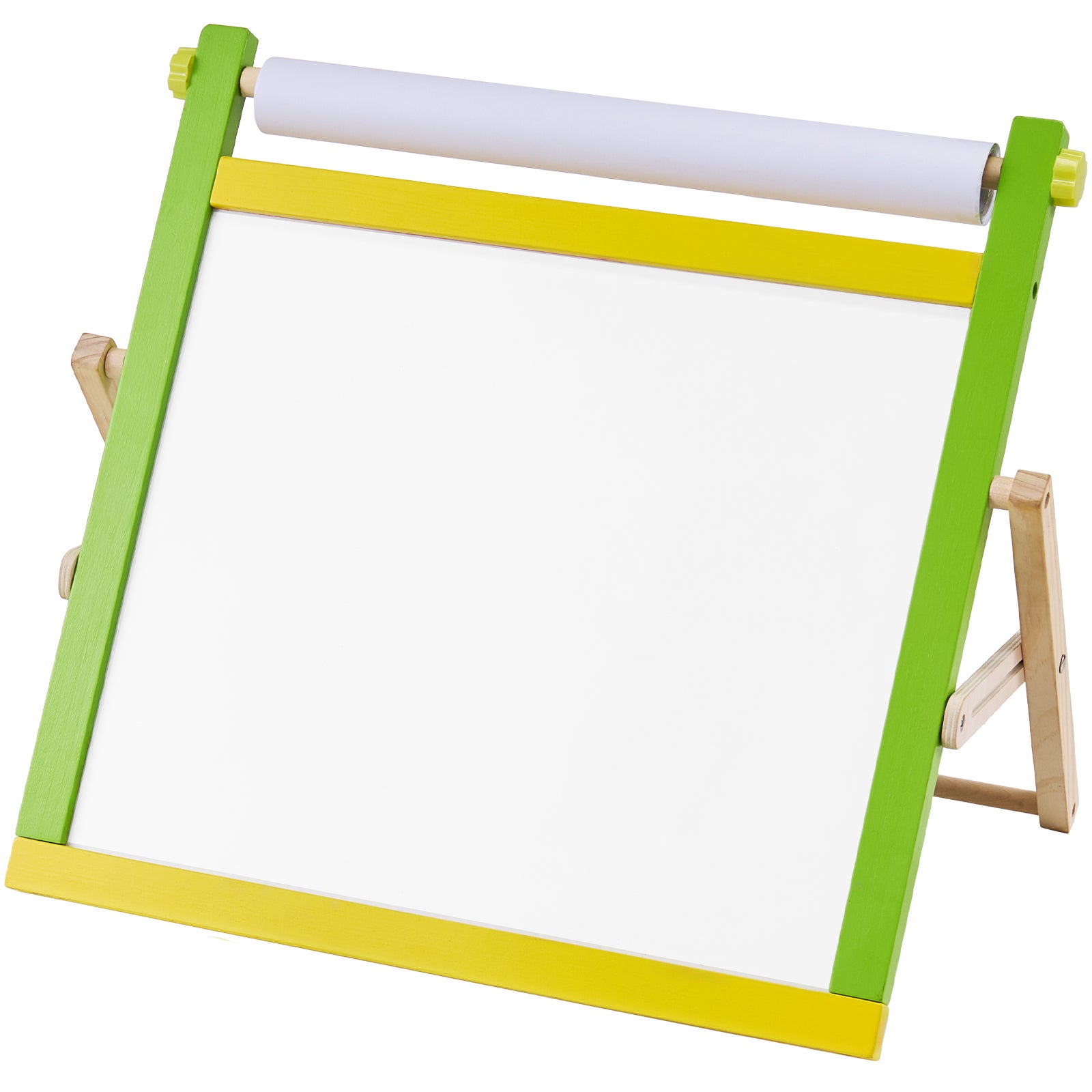 chevalet d'art de bureau pour enfants,VEVOR chevalet en bois réversible 3 en 1 avec tableau magnétique,papier à rouler,pliable,avec accessoires - 9