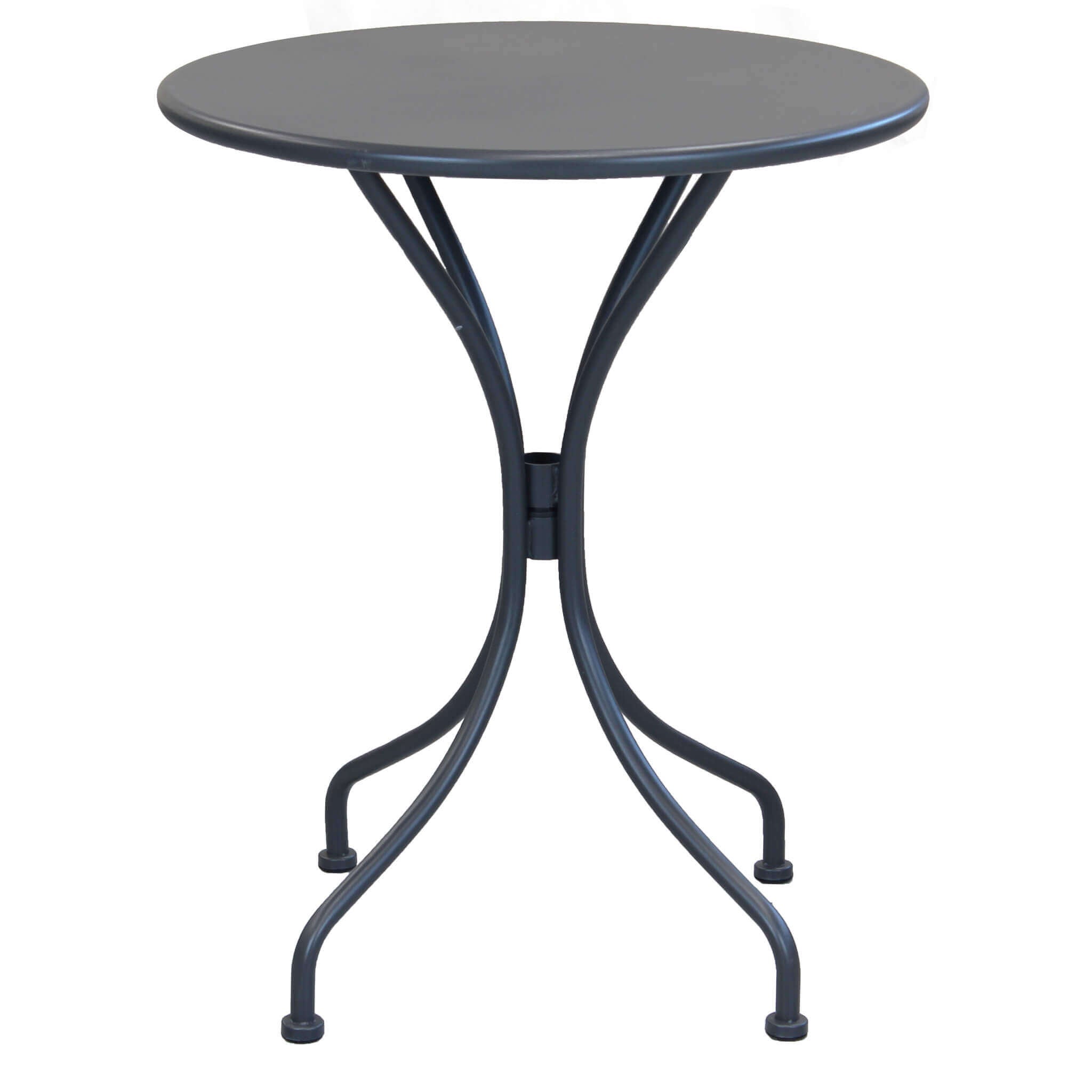 Table haute de jardin rond en Acier Gris | Leroy Merlin