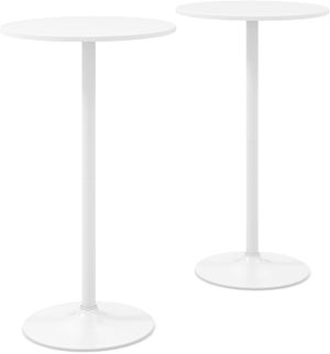 Table Jardin Réglable Table De Bar Ronde WOLTU - Hauteur Réglable 70-91cm - Plateau Pivotant 360° Table Bistrot Ronde