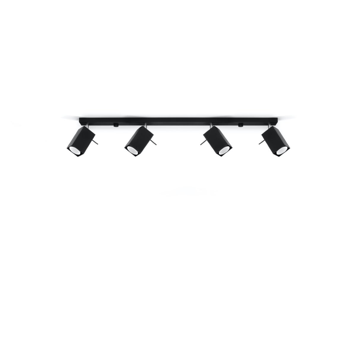Plafon BRIOW 4L czarny LED 4000K - 80x6x16cm Sollux