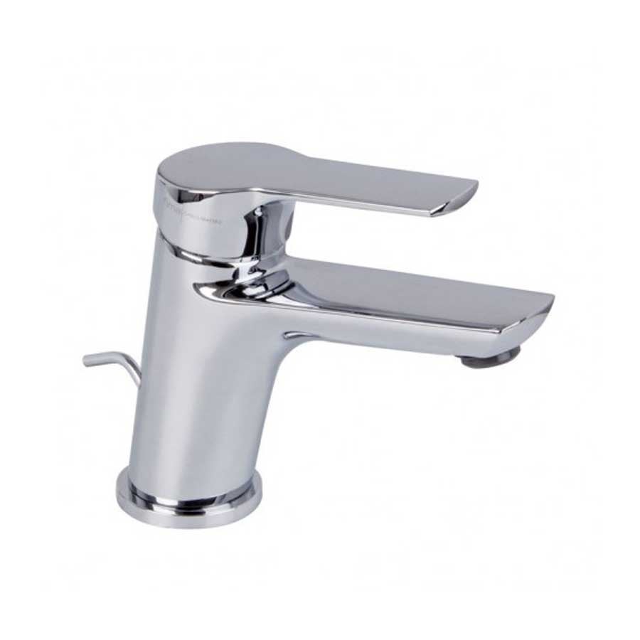 Rubinetto lavabo curvo G1/2 di design, miscelatore acqua calda e fredda | Leroy Merlin