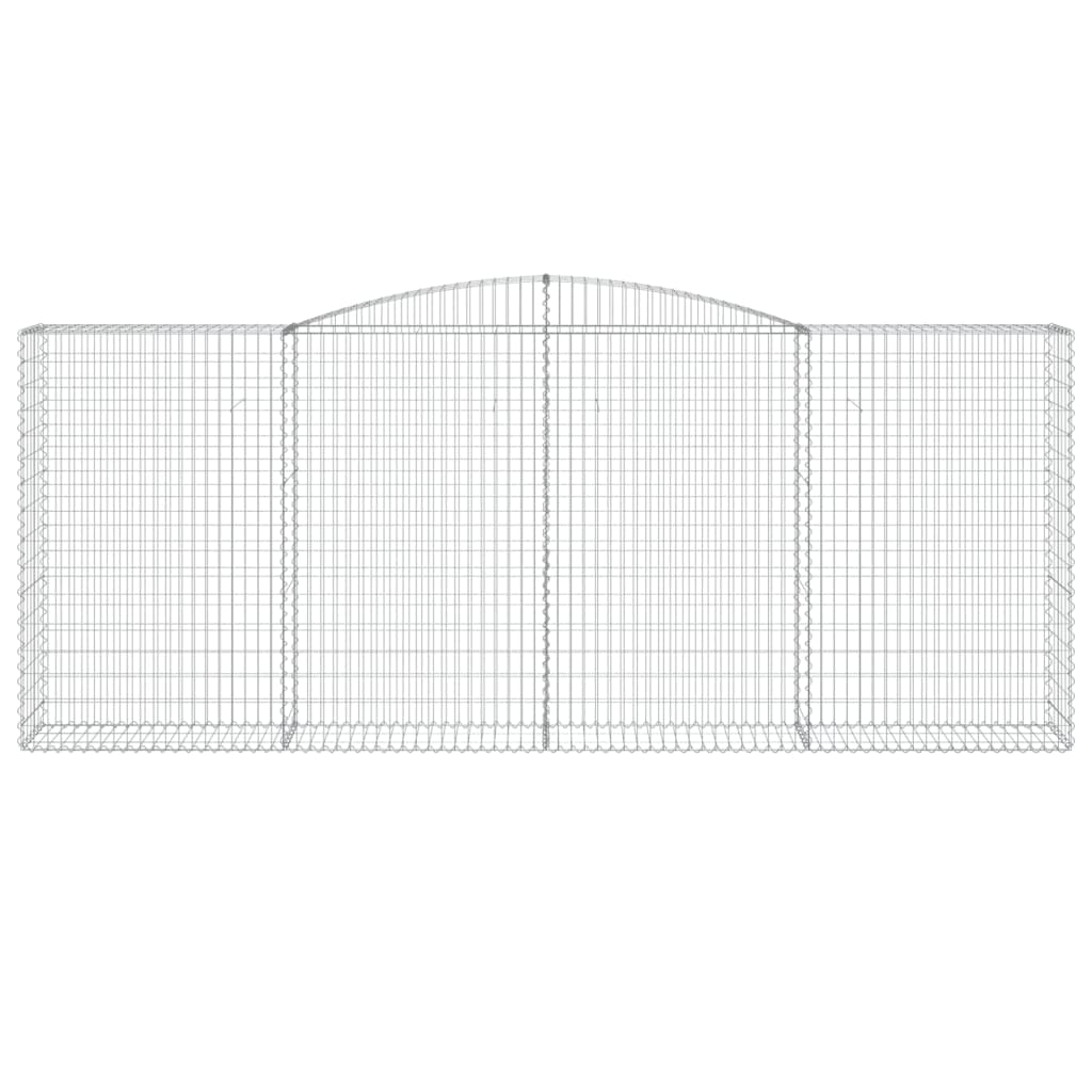 Maison Exclusive - Cesti Gabbioni ad Arco 4 pz 400x50x160/180 cm Ferro Zincato - 8