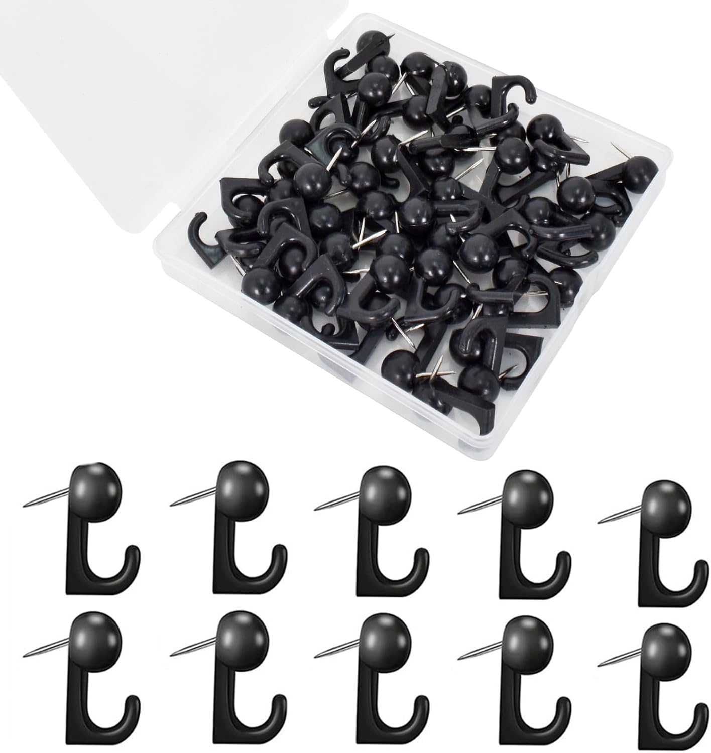 Sourcing Map Ganci A S In Plastica Con Cinturino In PU Per Campeggio – Confezione Da 4, Multiuso Per Appendere Pentole, Tazze, Luci E Asciugamani