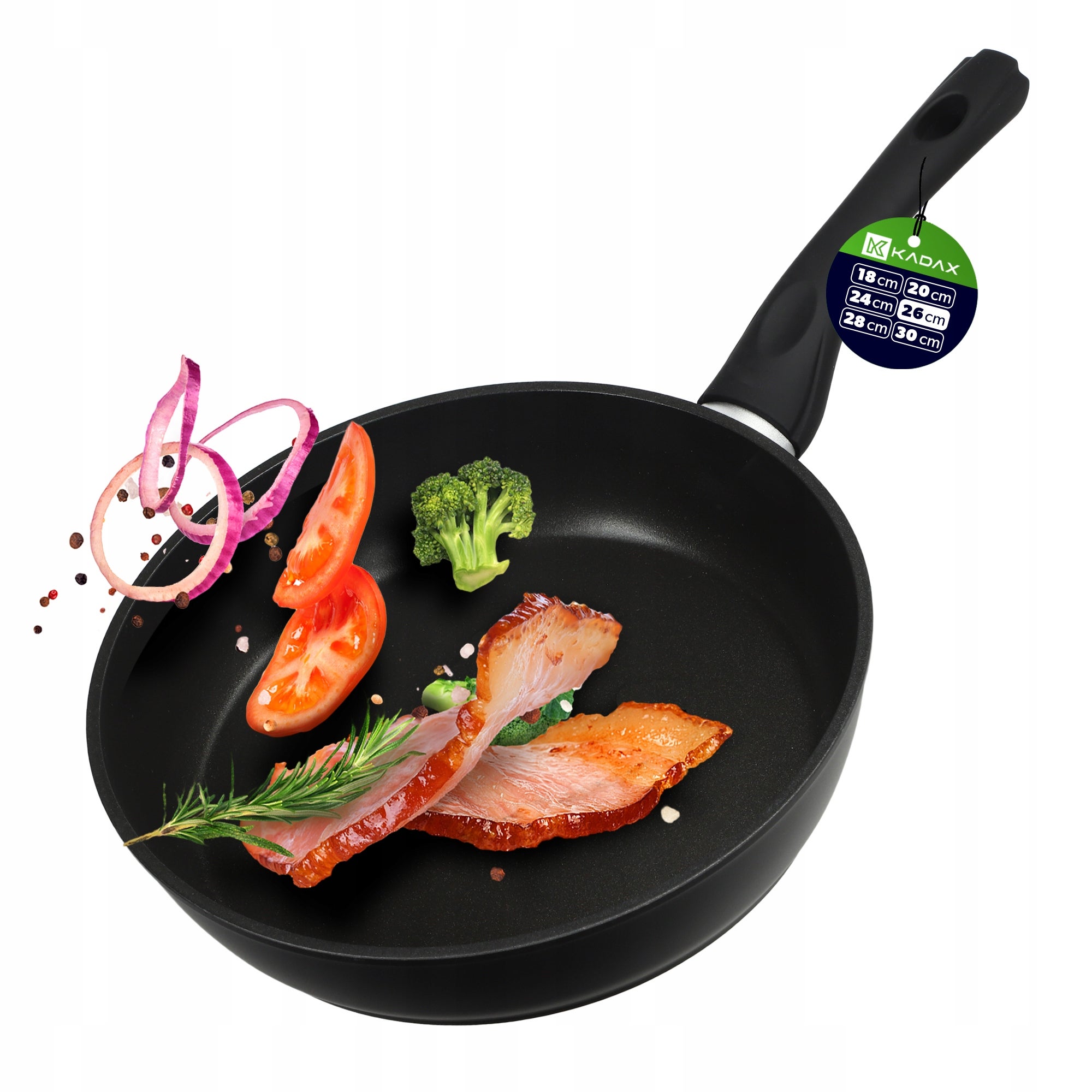 PATELNIA INDUKCJA GAZ 26 cm NIEPRZYWIERAJĄCA NON-STICK DO SMAŻENIA DUŻA