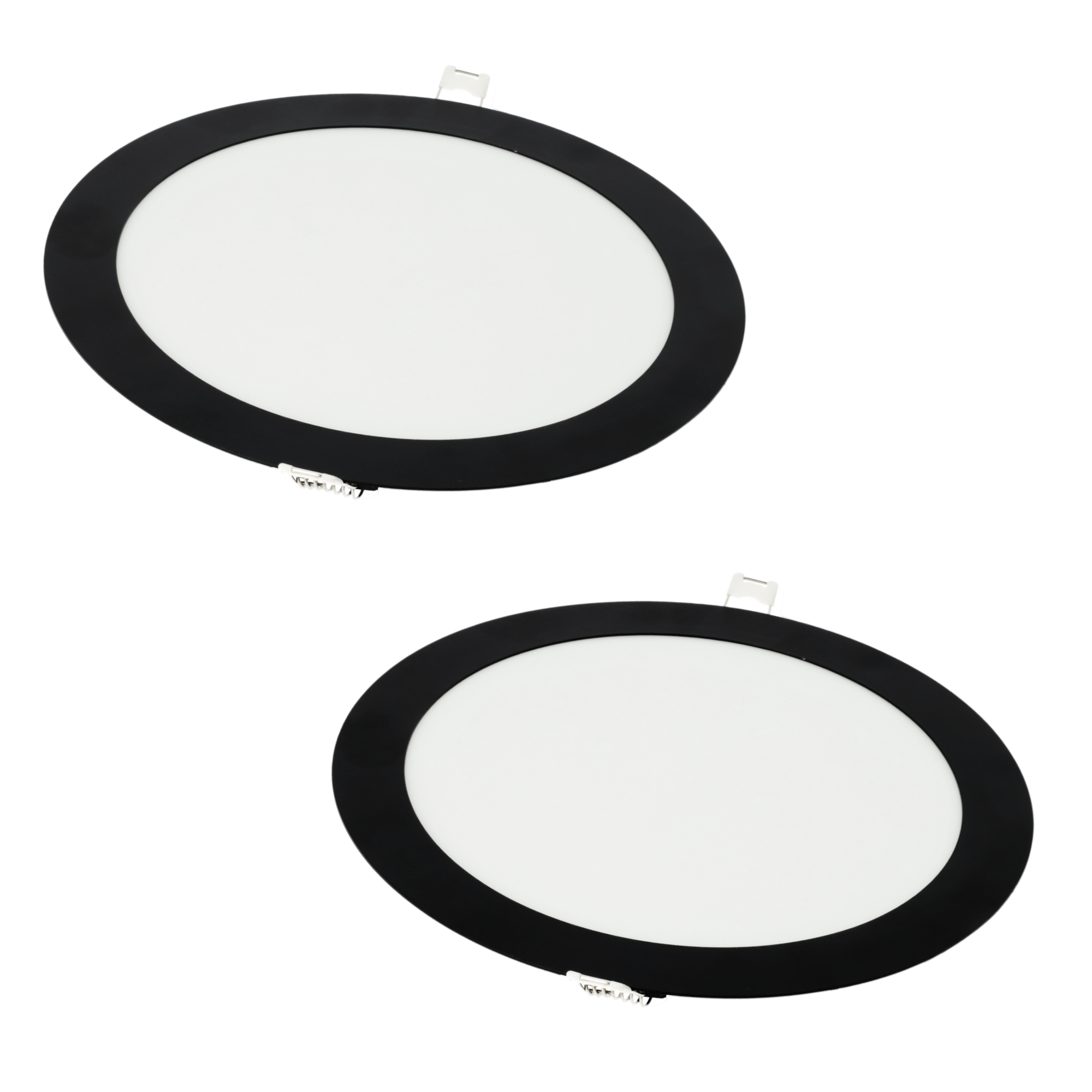 Pakiet x2 Downlight led 18w Cool White 6000k okrągła wpuszczana czarna ramka