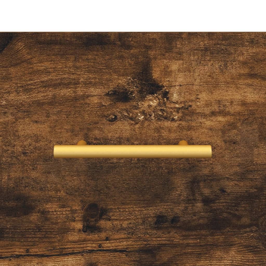 vidaXL Table de chevet chêne fumé 40x35x47,5 cm bois d’ingénierie - 8
