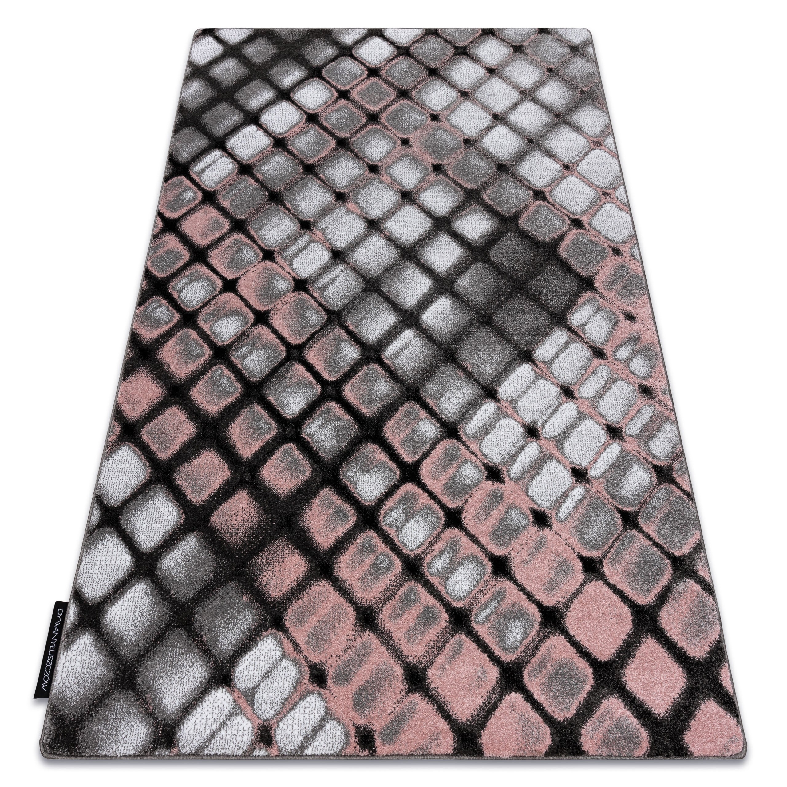 Dywan INTERO REFLEX 3D Kratka różowy 280x370 cm