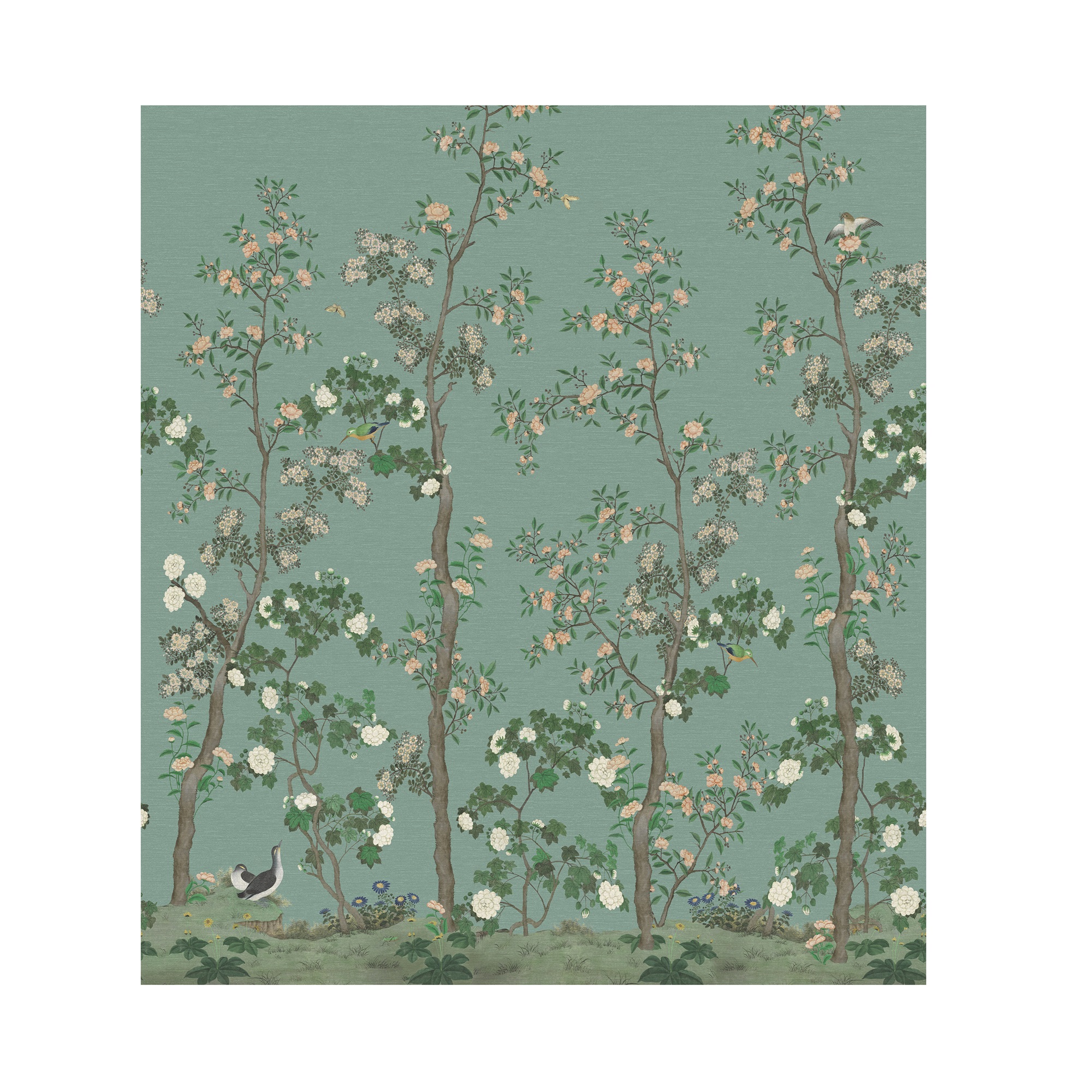 Papier peint panoramique Jardin de Rachel 280 x 250cm Vert sauge - 2