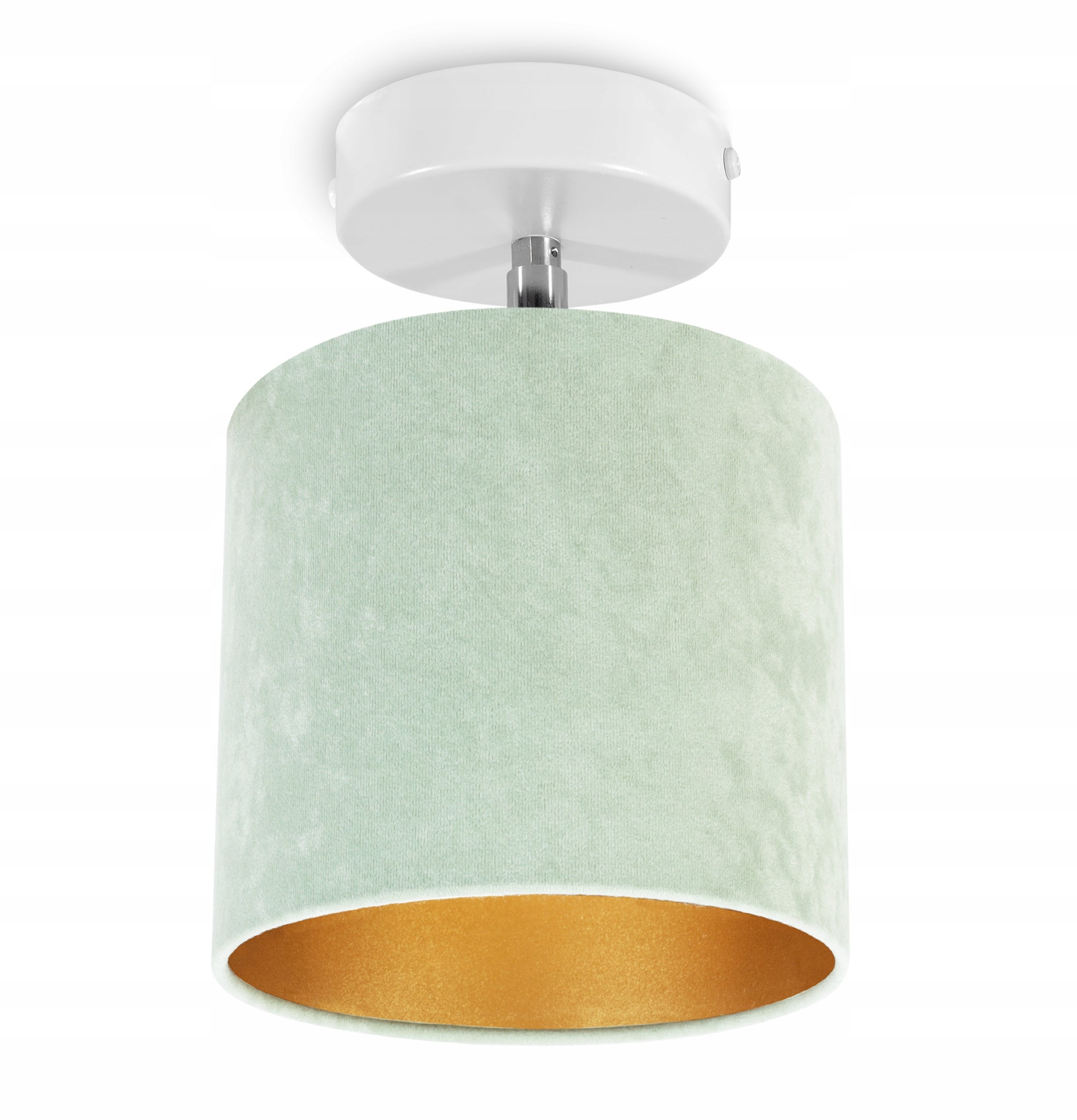 Lampa kinkiet ścienny Mediolan boho 1xE27 klosz owalny miętowy Light Home LH