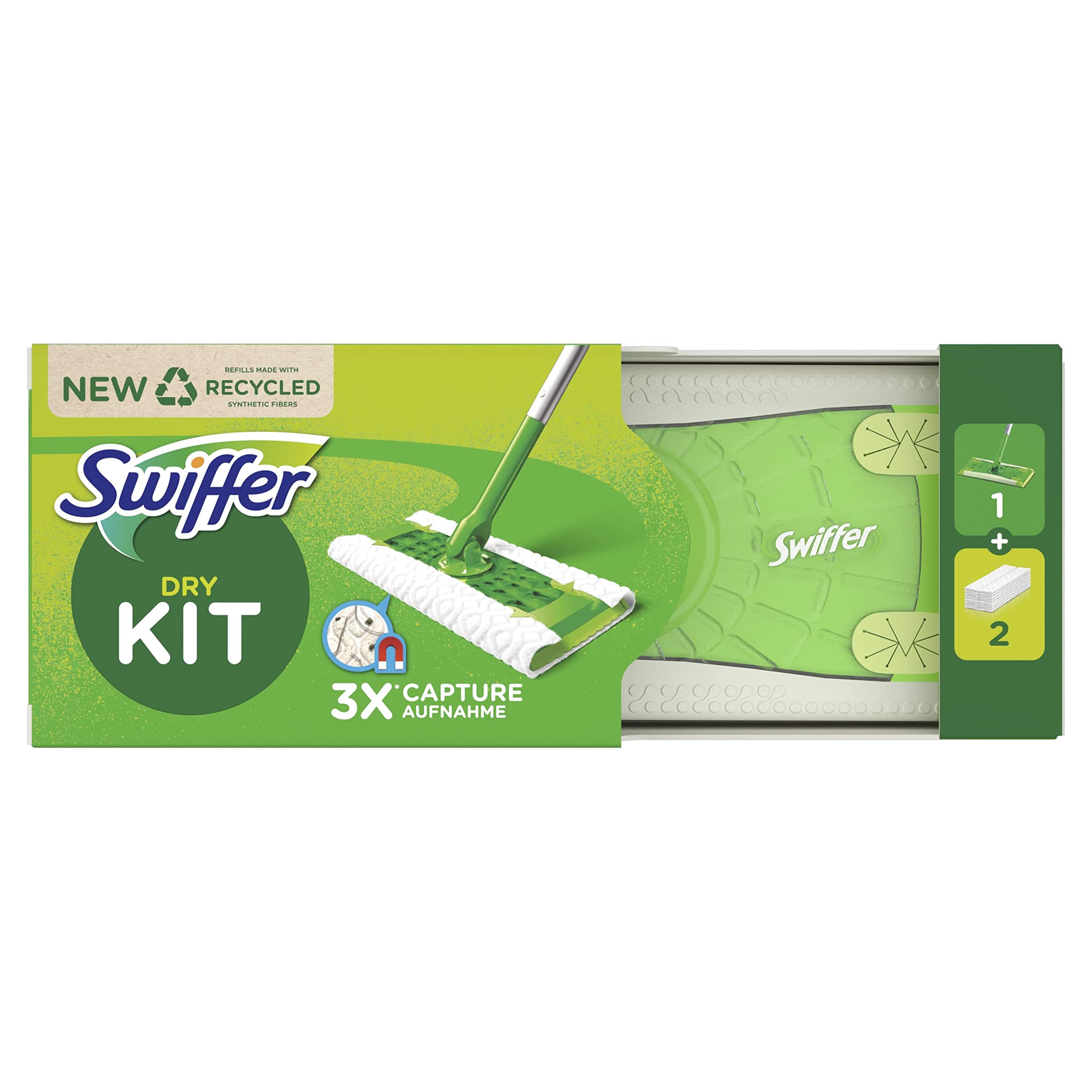 Swiffer Dry 3D Clean Panni Cattura Polvere per Scopa Swiffer - Ricarica
