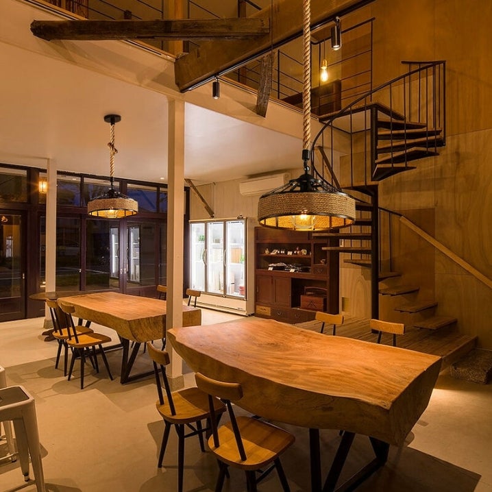 Lustre en Corde de Chanvre, Lampe à Suspension Rétro en Métal Noir, Lustres Suspensions En Country, Plafonnier Couloir E27 Luminaire pour 220V - 2