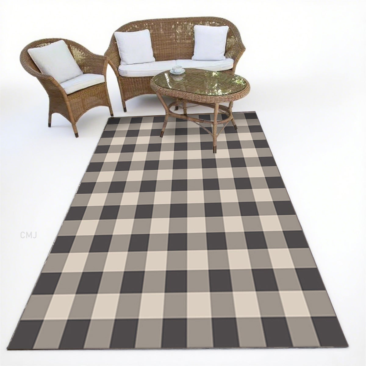 Dywan zewnętrzny, dywan z motywem geometrycznym, zmywalny dywan zewnętrzny, dywany zewnętrzne do campingu i RV, wielokolorowy, 60x90 cm