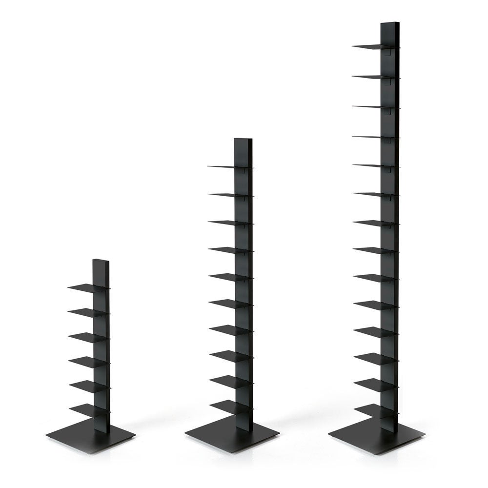 BBB ITALIA - Sapiens - Bibliothèque à colonne verticale, étagère autoportante avec étagères (152 cm, rouge