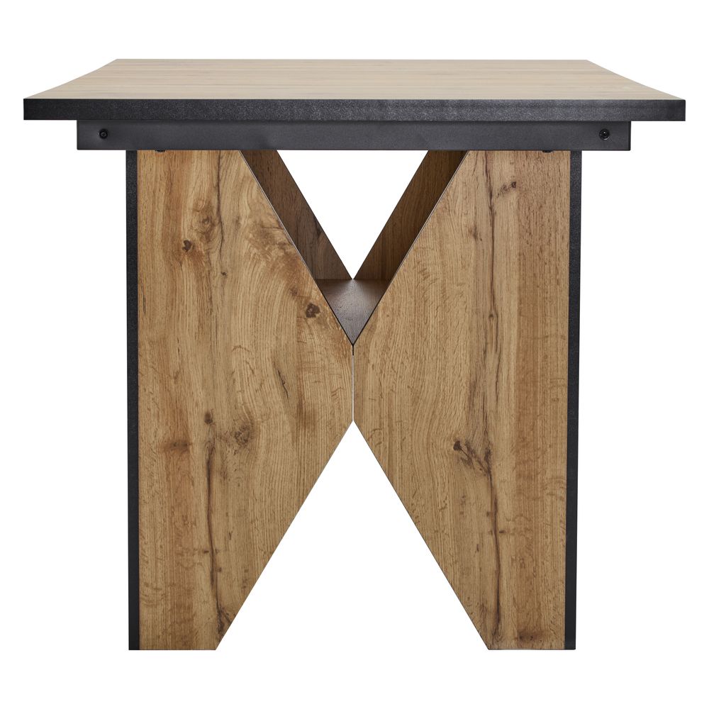 Table de salle à manger pour 4-6 personnes 138.5x80x75cm Marron clair - 6