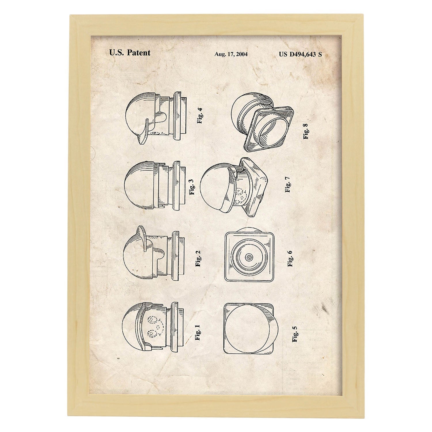 Affiche De Brevet Lego T Te Perte Avec Une Vieille Conception De Brevet Ch Ssis Blanc A