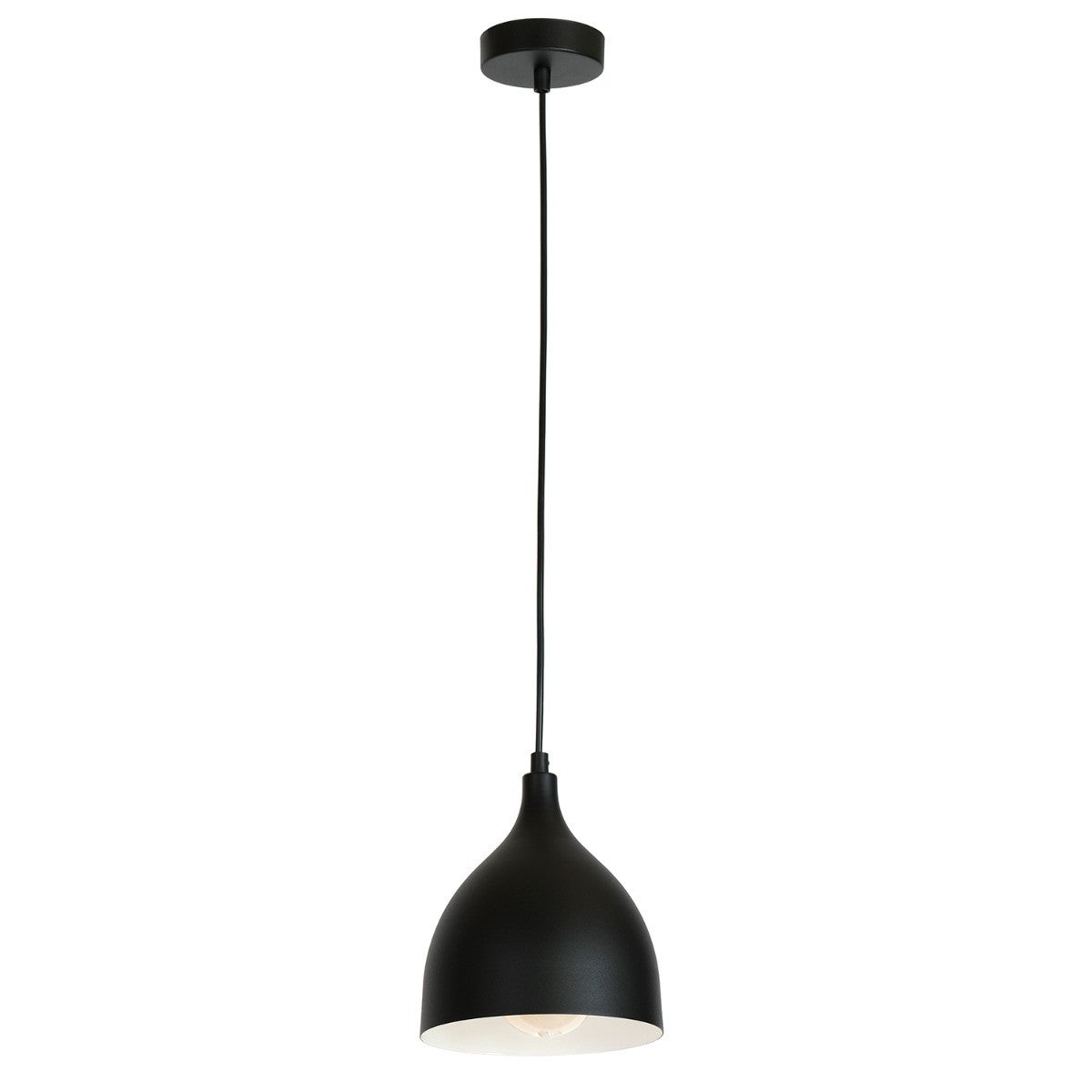 Lampa wisząca Noak Classic czarny matowy 1xE27x15W wym: 110 x 17 x 17 cm metal Luminex