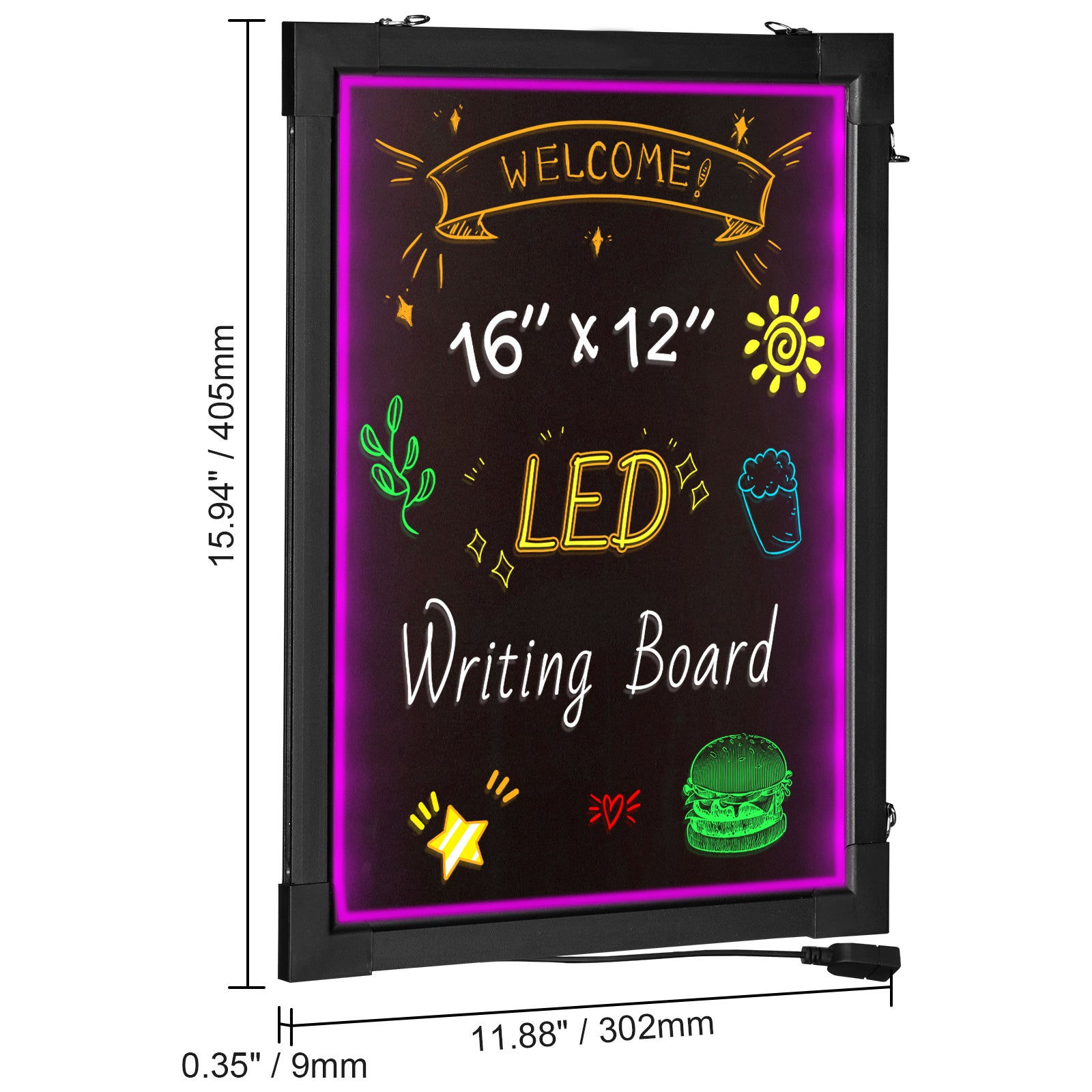 Tableau d'écriture LED 16